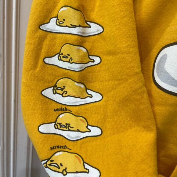 GUDETAMA KAWAII SANRIO HOODIE THE LAZY EGG SWEATSHIRT SIZE MEDIUM - Picture 9 of 15